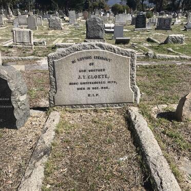 CLOETE J.T. 1879-1955