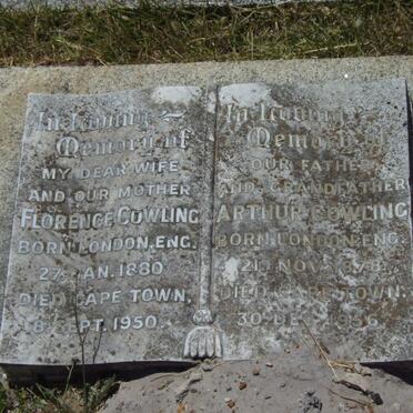 COWLING Arthur 1878-1956 &amp; Florence 1880-1950