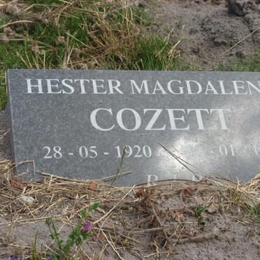COZETT Hester Magdalena 1920-1993