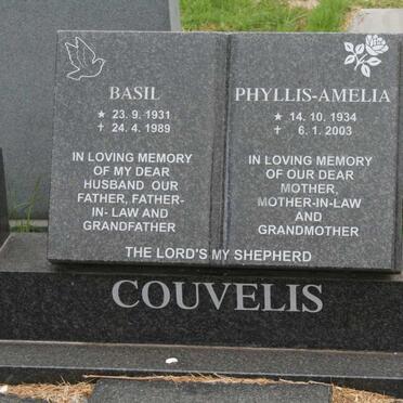 COUVELIS Basil 1931-1989 &amp; Phyllis-Amelia 1934-2003