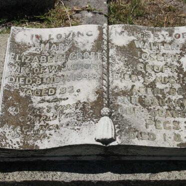 CROFT Walter Joseph -1954 &amp; Mary Elizabeth -1948 :: CROFT Pegs -1974