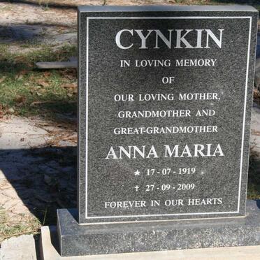 CYNKIN Anna Maria 1919-2009