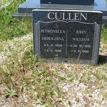 CULLEN John William 1912-1996 &amp; Petronella Heroldina 1908-1996