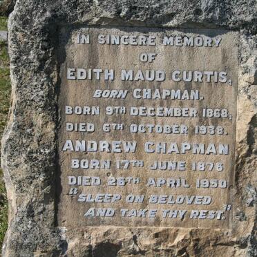 CURTIS Edith Maud nee CHAPMAN 1868-1938 :: CHAPMAN Andrew 1876-1950