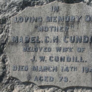 CUNDILL Mabel C.H. -1948