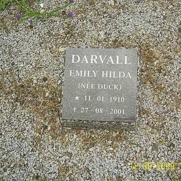DARVALL Emily Hilda nee DUCK 1910-2001