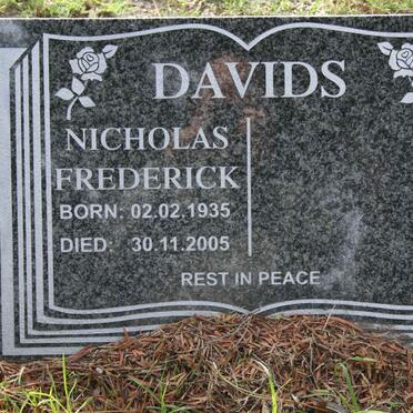 DAVIDS Nicholas Frederick 1935-2005