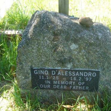 D'ALESSANDRO Gino 1925-1997