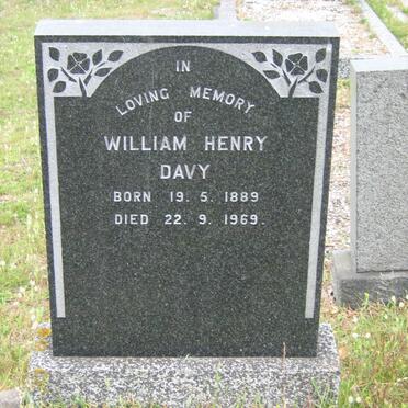DAVY William Henry 1889-1969