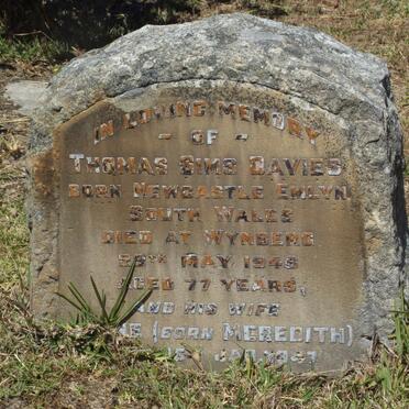 DAVIES Thomas Sims -1946 &amp; ?ne MEREDITH -1947