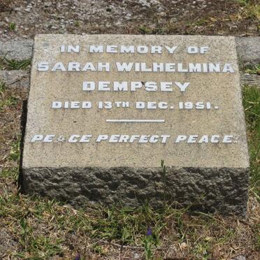 DEMPSEY Sarah Wilhelmina -1951
