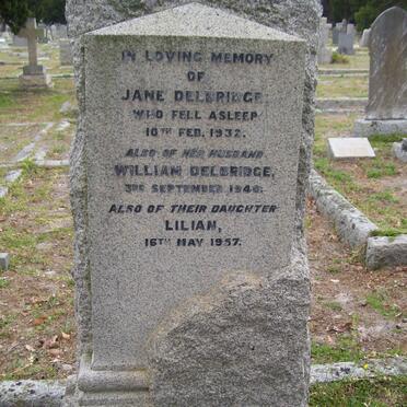DELBRIDGE William -1940 &amp; Jane -1932 :: DELBRIDGE Lilian -1957