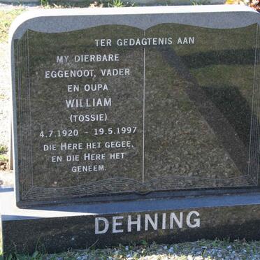 DEHNING William 1920-1997