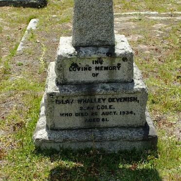 DEVENISH Islay Whalley nee COLE -1934