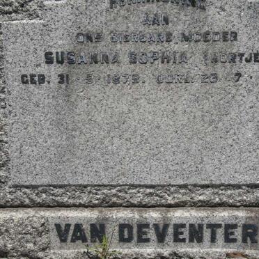 DEVENTER Susanna Sophia, van nee NORTJE 1879-1956