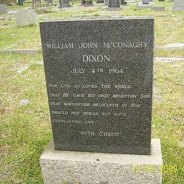 DIXON William John McConaghy -1964 &amp; Margaret Elizabeth MANNING -1982