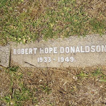 DONALDSON Robert Hope 1933-1949