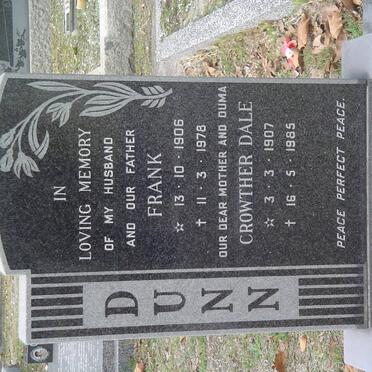 DUNN Frank 1906-1978 &amp; Crowther Dale 1907-1985