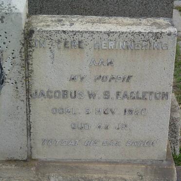 EAGLETON Jacobus W.S. -1950