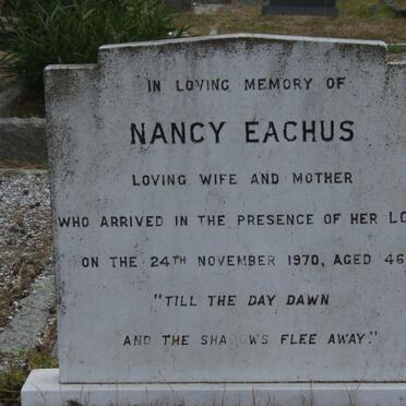 EACHUS Nancy -1970