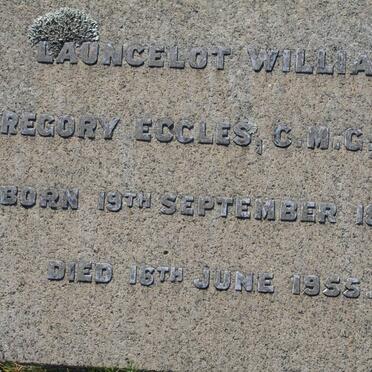 ECCLES Launcelot William Gregory 1890-1955