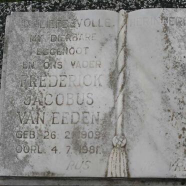 EEDEN Frederick Jacobus, van 1909-1981