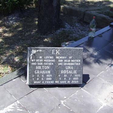 EK Hilton Graham 1929-1990 &amp; Una Rosalie 1933-1995