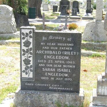 ENGLEDOW Archibald -1963 &amp; Sarah Isabel -1970