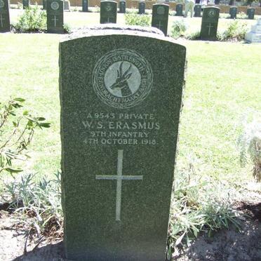 ERASMUS W.S. -1918