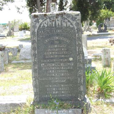 ERICKSON Eric -1948 &amp; Amelia Jane -1941 :: ERICKSON Eric Owen -1917