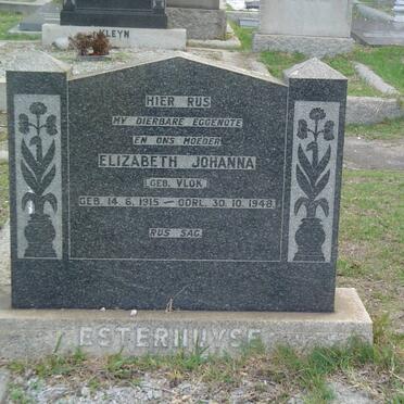 ESTERHUYSE Elizabeth Johanna nee VLOK 1915-1948