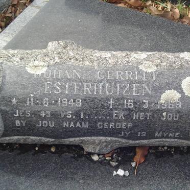 ESTERHUIZEN Johan Gerritt 1949-1969