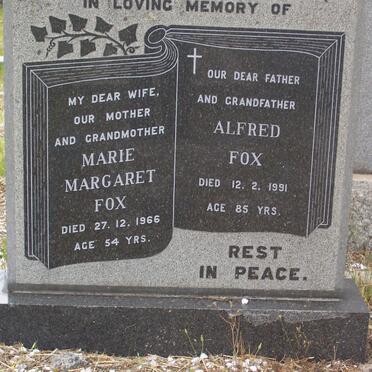 FOX Alfred -1991 &amp; Marie Margaret -1966