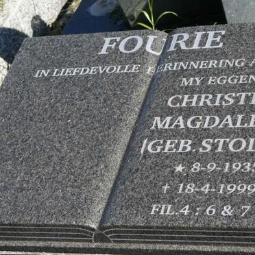 FOURIE Christina Magdalena nee STOLTZ 1935-1999