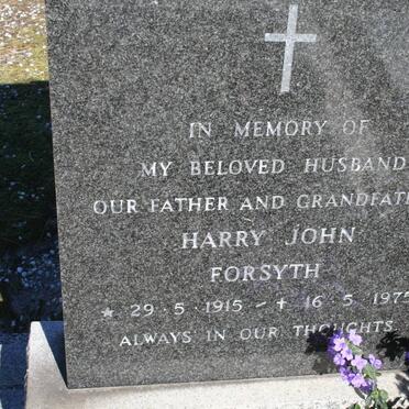 FORSYTH Harry John 1915-1975