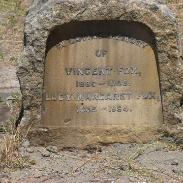 FOX Vincent 1860-1946 &amp; Lucy Margaret 1865-1954