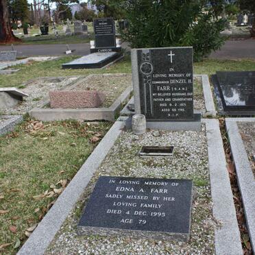 FARR Denzel H. -1971 &amp; Edna A. -1995