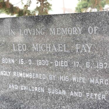 FAY Leo Michael 1930-1973