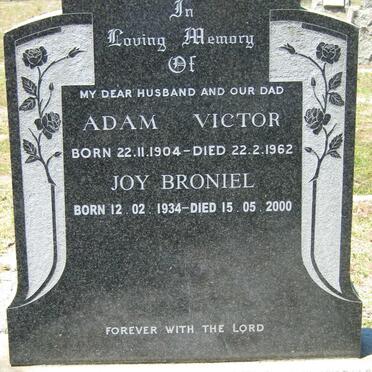 FESTER Adam Victor 1904-1962 :: FESTER Joy Broniel 1934-2000