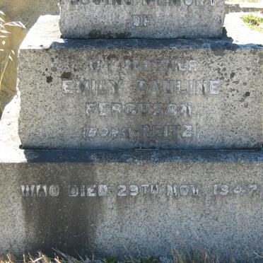 FERGUSON Emily Pauline nee REITZ -1947