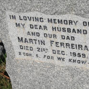 FERREIRA Martin -1959