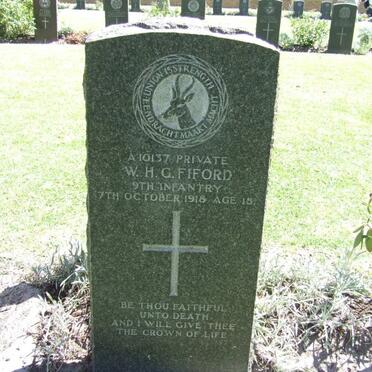FIFORD W.H.G. -1918