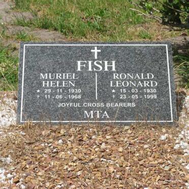 FISH Ronald Leonard 1930-1999 &amp; Muriel Helen 1930-1968