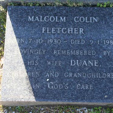 FLETCHER Malcolm Colin 1930-1980