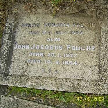 FOUCHÉ John Jacobus 1877-1964 &amp; Spasie Romania -1935