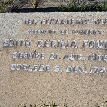 FOURIE Edith Cecilia 1909-1947