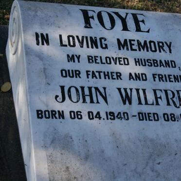 FOYE John Wilfred 1940-2002