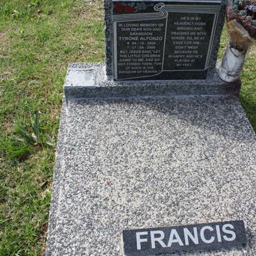 FRANCIS Tyrone Alfonso 2004-2006