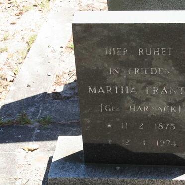 FRANTZ Martha nee HARNACK 1875-1974