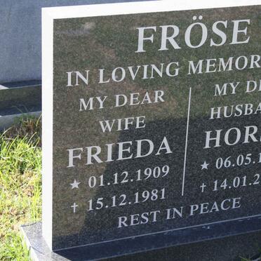 FRÖSE Horst 1921-2002 &amp; Frieda 1909-1981